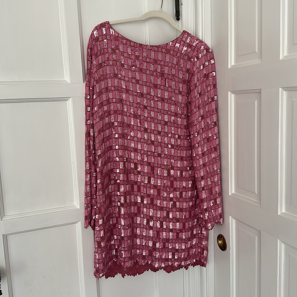 Retrofete Pink Long Sleeve Dress